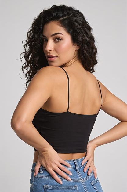 İp Askılı Crop Büstiyer